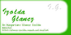 izolda glancz business card